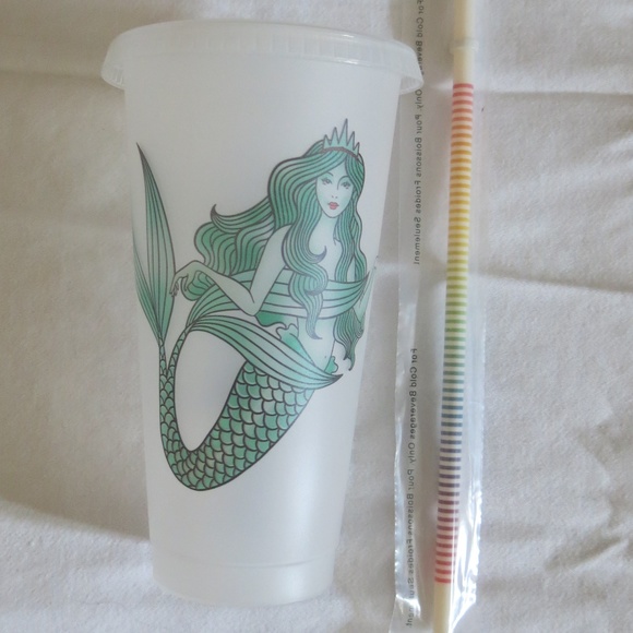 Other - STARBUCKS Siren Mermaid Frosted Reusable Cold Cup